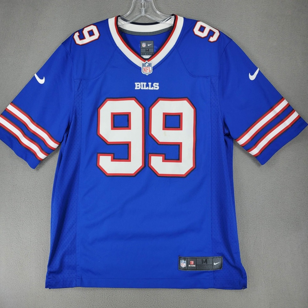 Nike Football Jersey Mens M Blue Buffalo Bills Harrison Phillips 99 Game Jersey